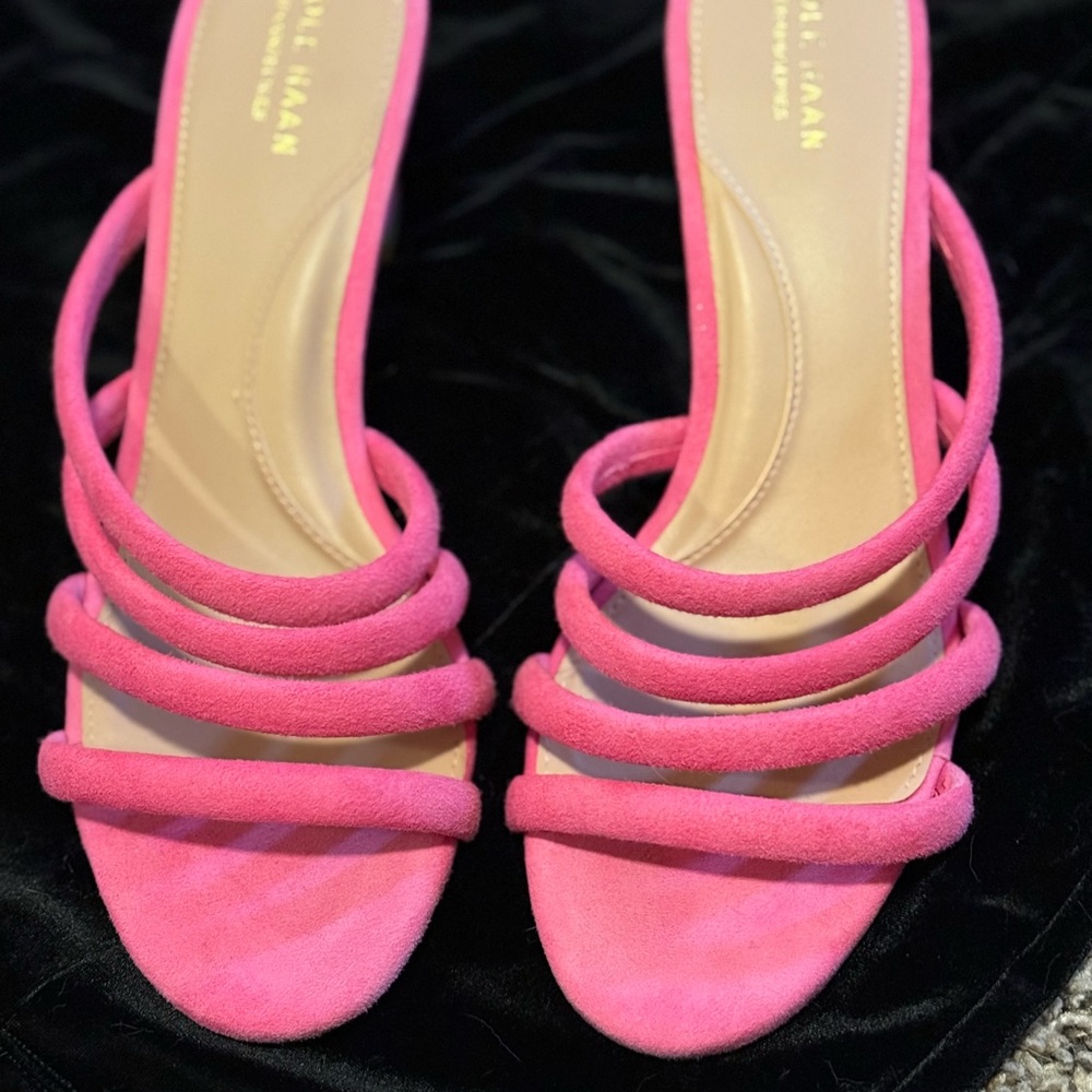 Cole Haan Women's Vibrant Pink Strappy Heels